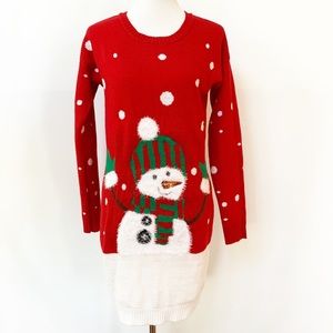 Snowman Ugly Christmas Sweater Tunic